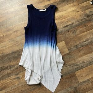 Ombré Waffle Long Tank NWT